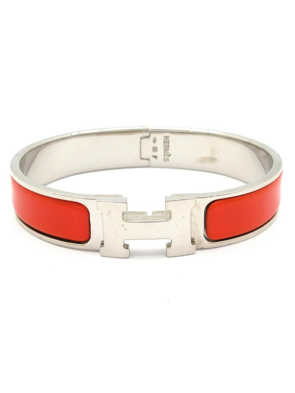 Hermes Click-Clack Ash Orange Silver #359106H72B